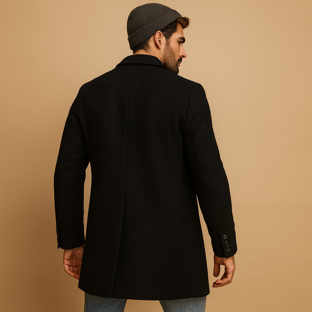 Elegant Relaxed-Fit Formal Overcoat