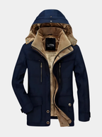 Men’s Warm Lined Hooded Winter Parka Jacket