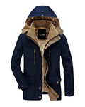Men’s Warm Lined Hooded Winter Parka Jacket