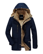 Men’s Warm Lined Hooded Winter Parka Jacket