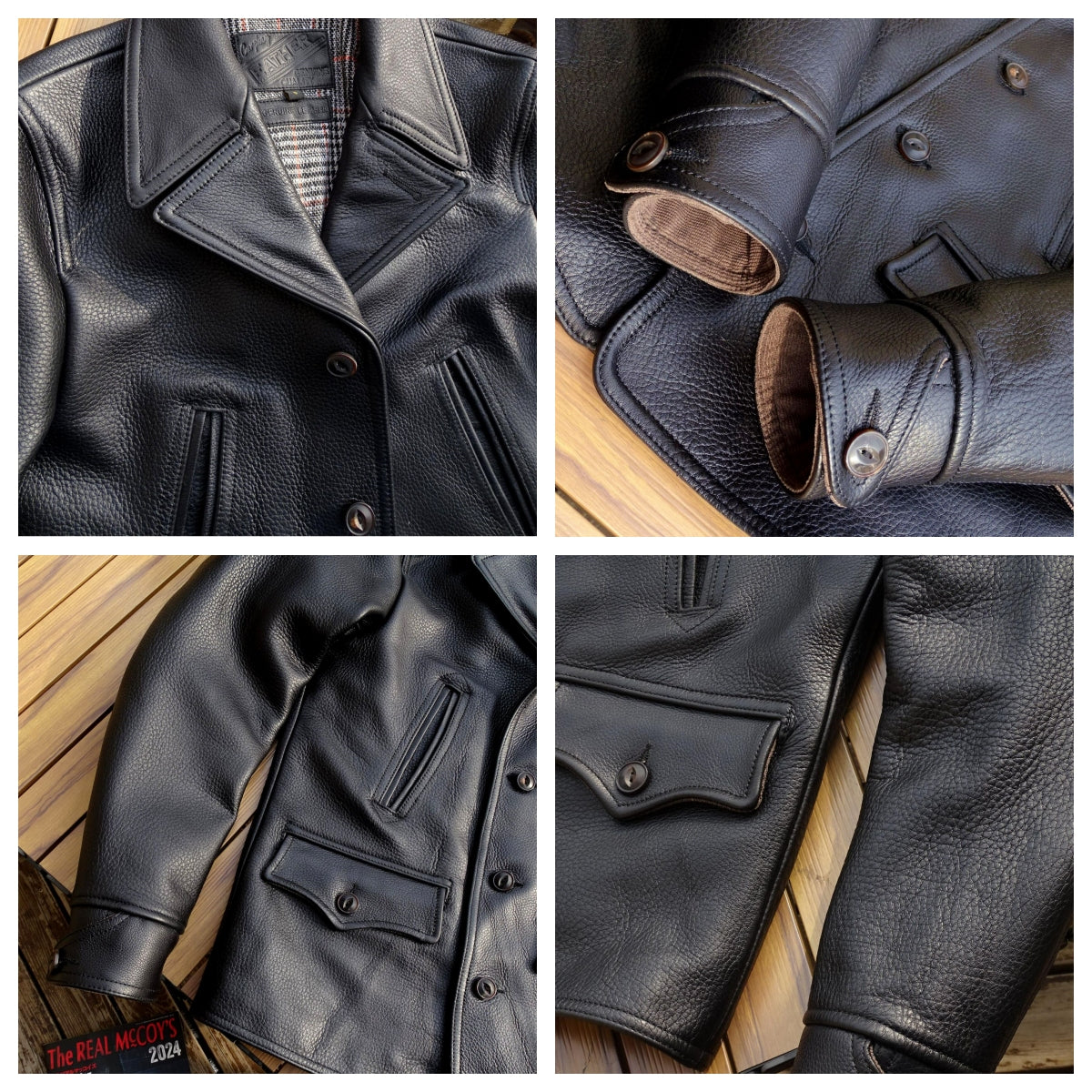 Men's Leather Jacket - 3XL/44