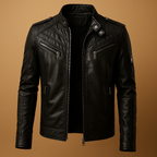 Quilted Stand-Collar Jacket