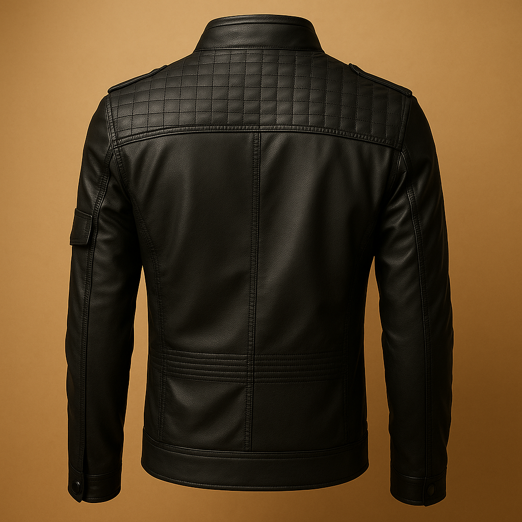 Quilted Stand-Collar Jacket