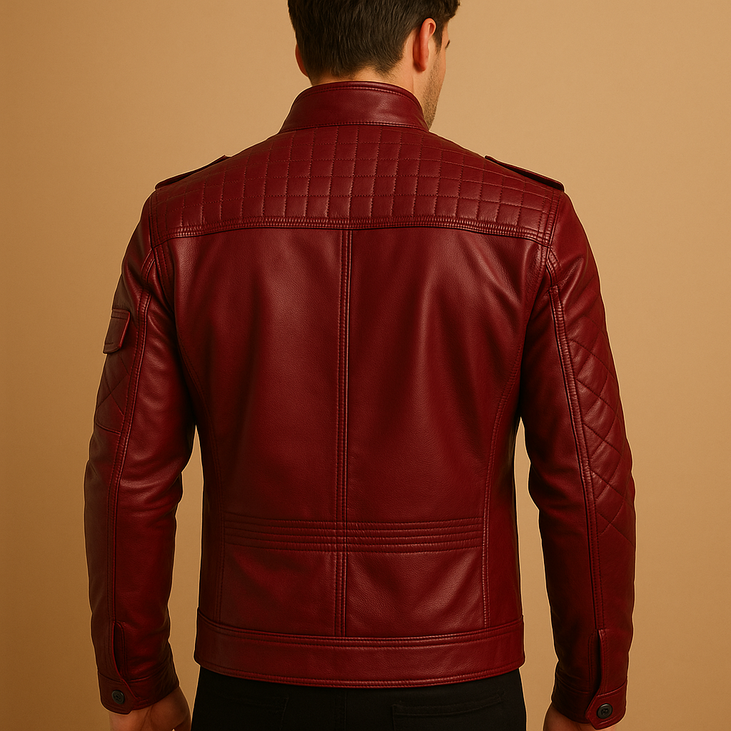 Quilted Stand-Collar Jacket