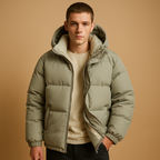 Warm Hooded Puffer Jacket for Cozy Winter Comfort
