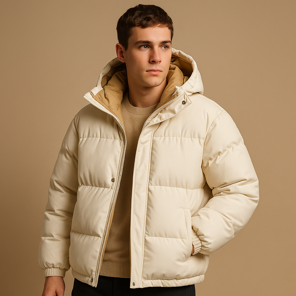 Warm Hooded Puffer Jacket for Cozy Winter Comfort