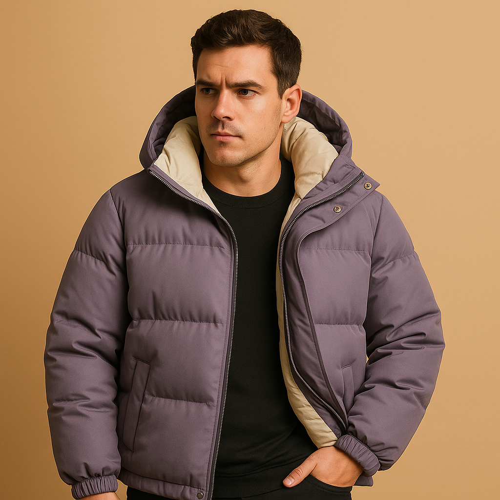 Warm Hooded Puffer Jacket for Cozy Winter Comfort