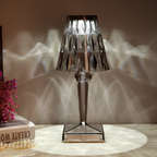 Elegant Crystal Accent Lamp - Dimmable Rechargeable Lighting