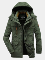 Men's Cozy Sherpa-Lined Hooded Winter Jacket