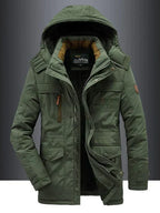 Men's Cozy Sherpa-Lined Hooded Winter Jacket