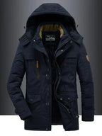 Men's Cozy Sherpa-Lined Hooded Winter Jacket