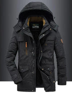 Men's Cozy Sherpa-Lined Hooded Winter Jacket