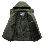 Men's Cozy Sherpa-Lined Hooded Winter Jacket