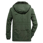 Men's Cozy Sherpa-Lined Hooded Winter Jacket