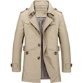 Men's Slim-Fit Long Trench Coat – Sleek, Stylish & Timeless Outerwear