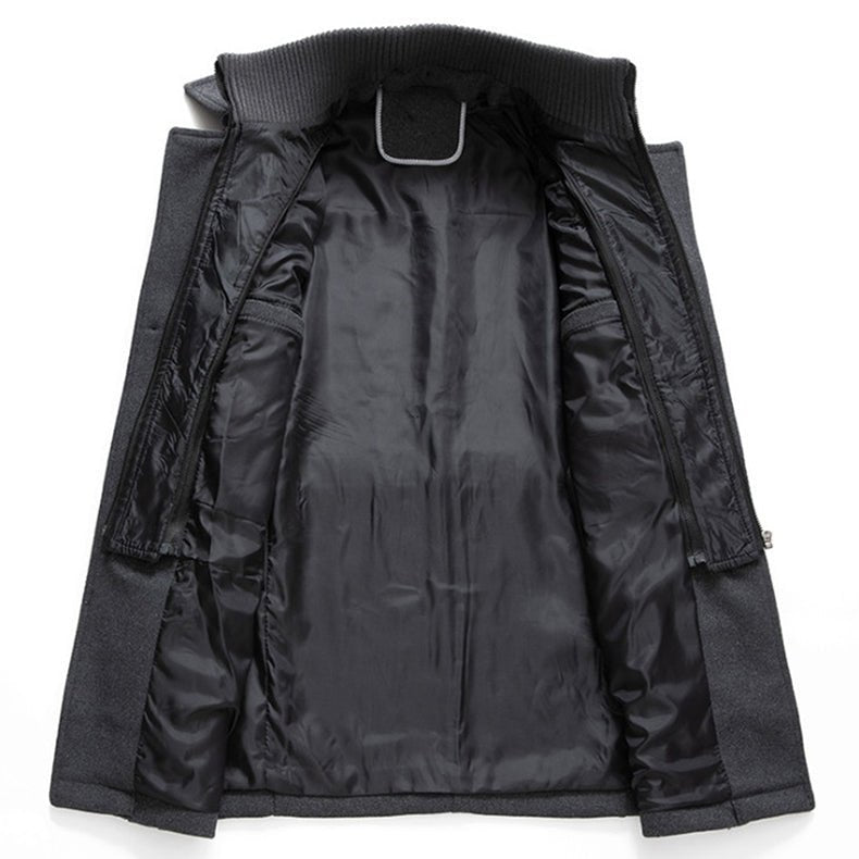 Bruno™ | Stylish Winter Coat with Zipper & Button Closure