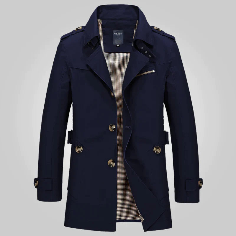 Jasper | Men's Classic Lapel-Collar Trench Coat