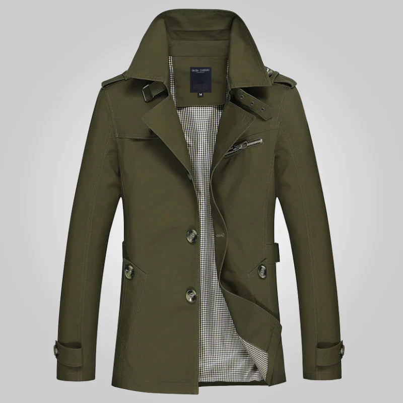 Jasper | Men's Classic Lapel-Collar Trench Coat