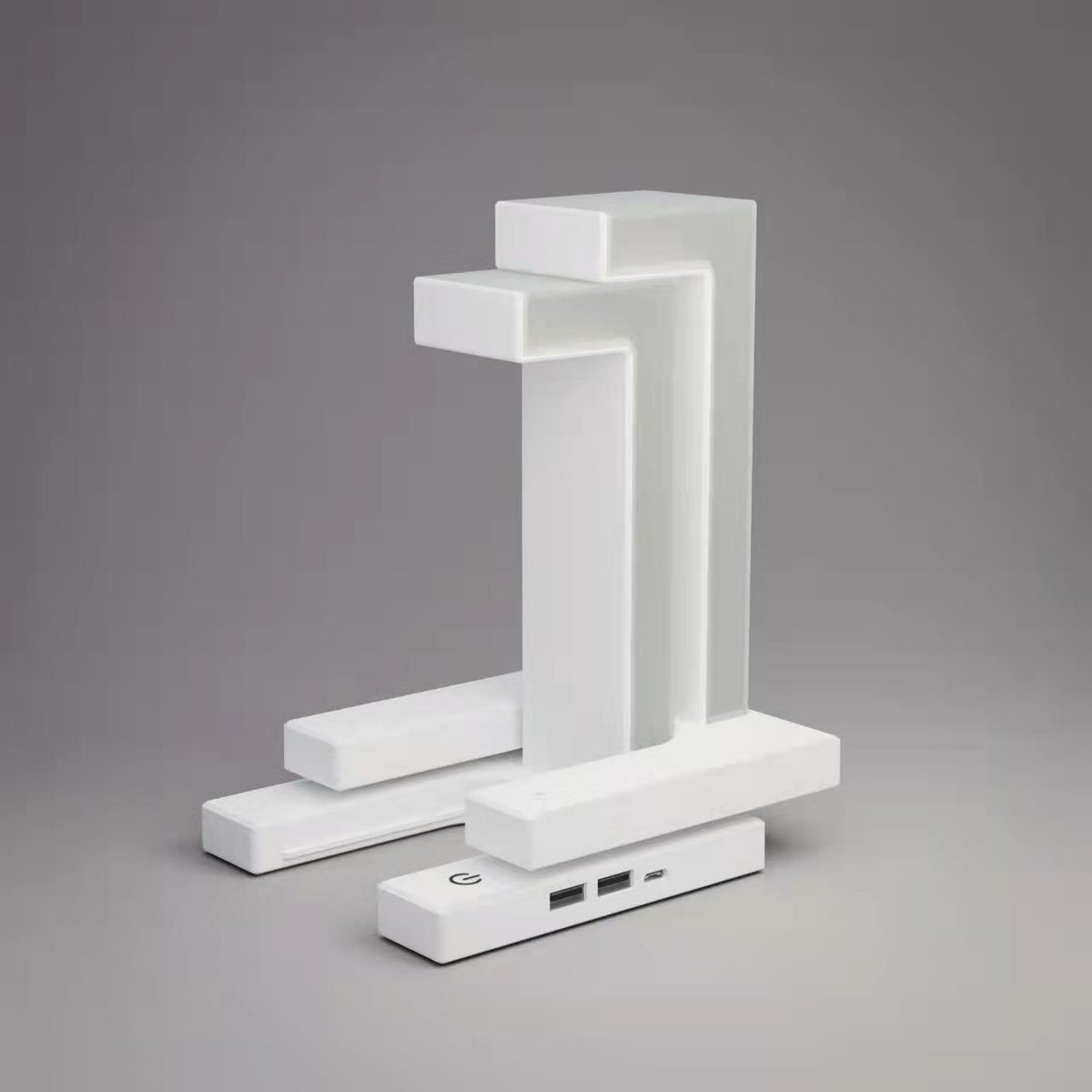 Rechargeable LED Table Lamp - Floating Tensegrity Design & USB Charging