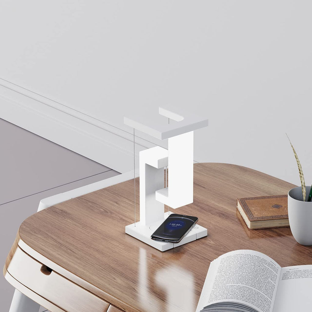 Rechargeable LED Table Lamp - Floating Tensegrity Design & USB Charging