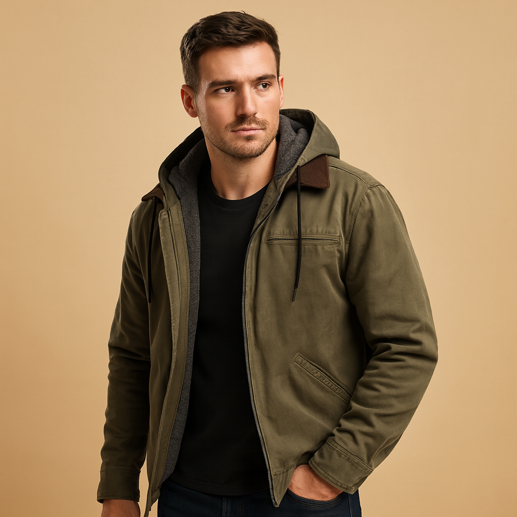 Classic Zip-Up Hoodie with Cozy Soft Lining