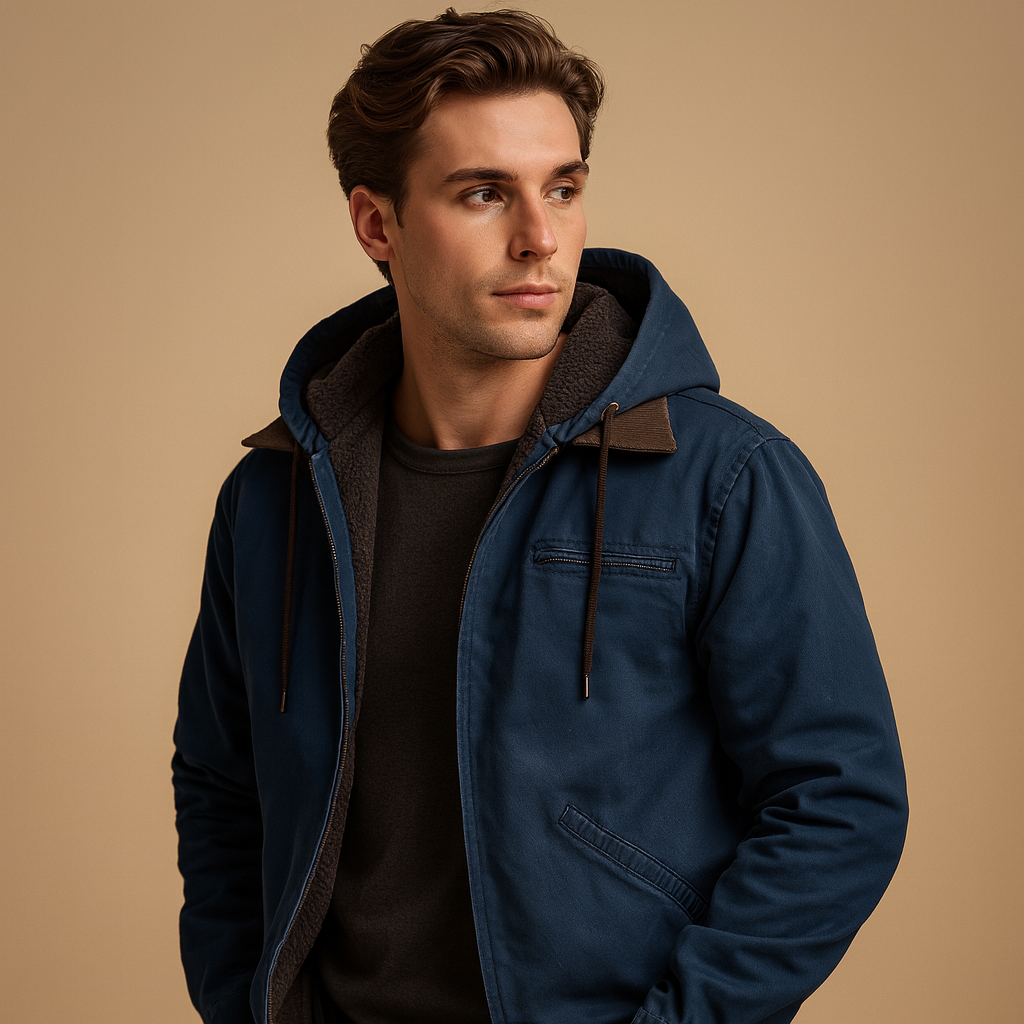 Classic Zip-Up Hoodie with Cozy Soft Lining
