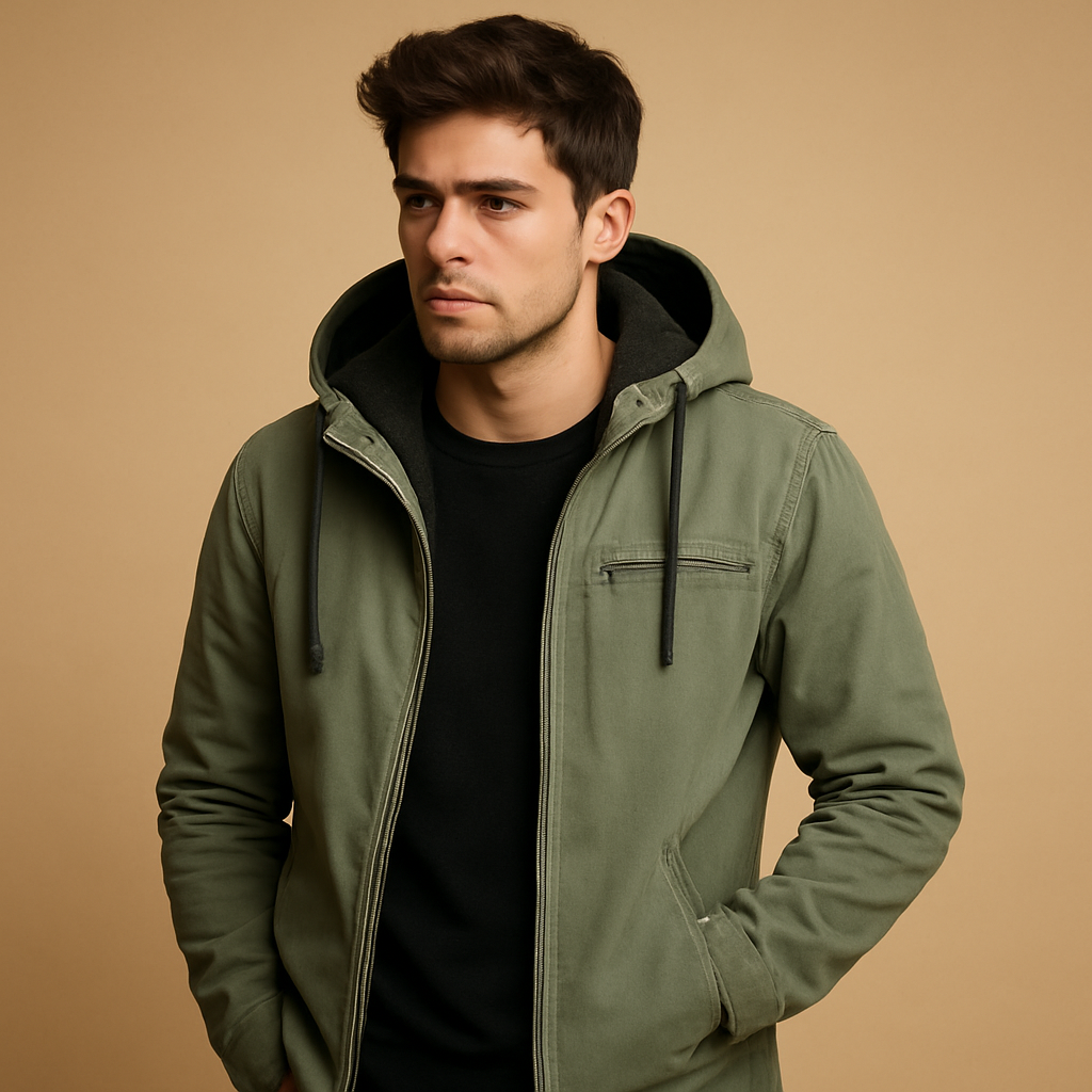 Classic Zip-Up Hoodie with Cozy Soft Lining