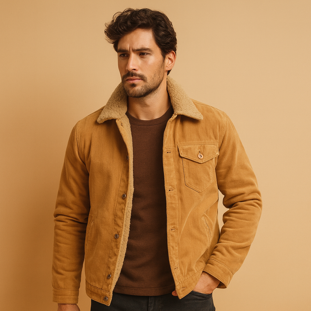 Warm Padded Button-Up Winter Coat