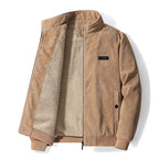 Laurent Men's Warm Fleece-Lined Corduroy Winter Jacket