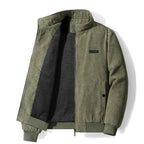 Laurent Men's Warm Fleece-Lined Corduroy Winter Jacket