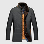 Men's Warm Winter Jacket with Cozy Fur Collar and Lining
