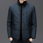Men's Warm Winter Jacket with Cozy Fur Collar and Lining