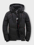 Men's Warm Quilted Hooded Winter Jacket