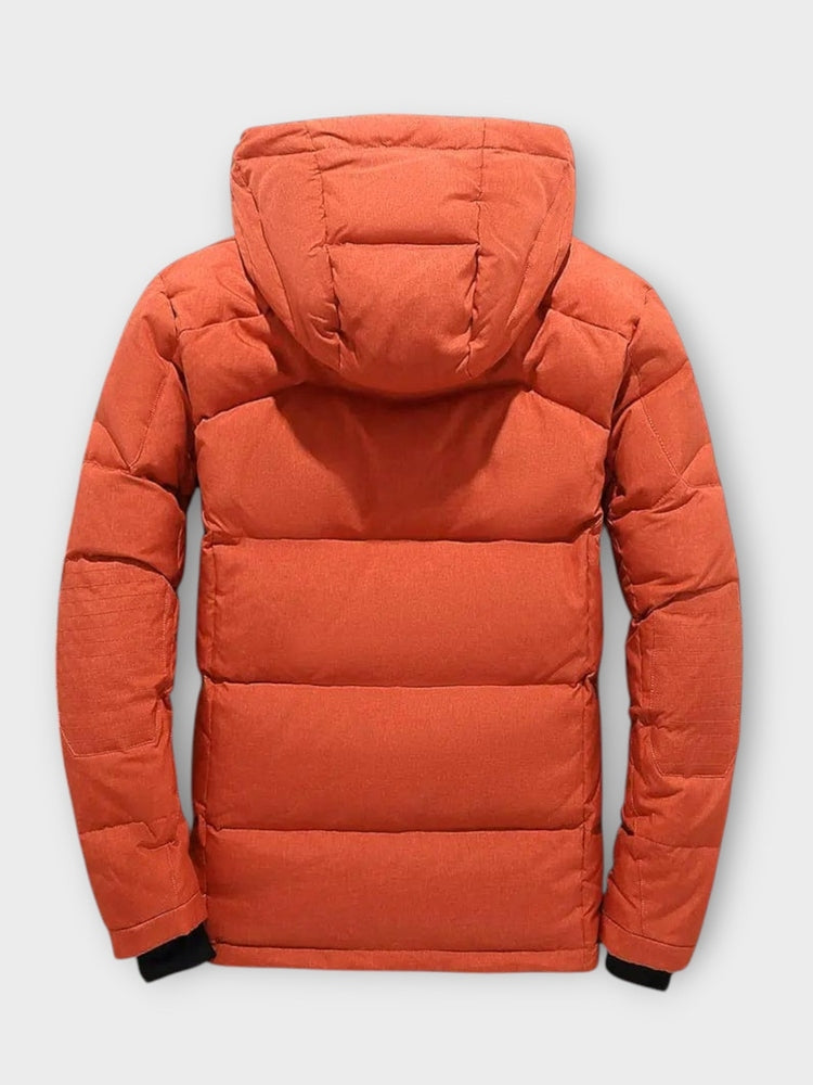 Men's Warm Quilted Hooded Winter Jacket