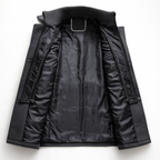 Alex | Men's Padded Collar Zip Wool Winter Jacket