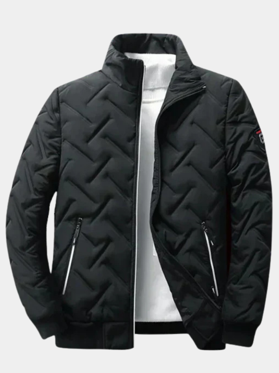 Men's Premium Quilted Stand-Collar Winter Jacket