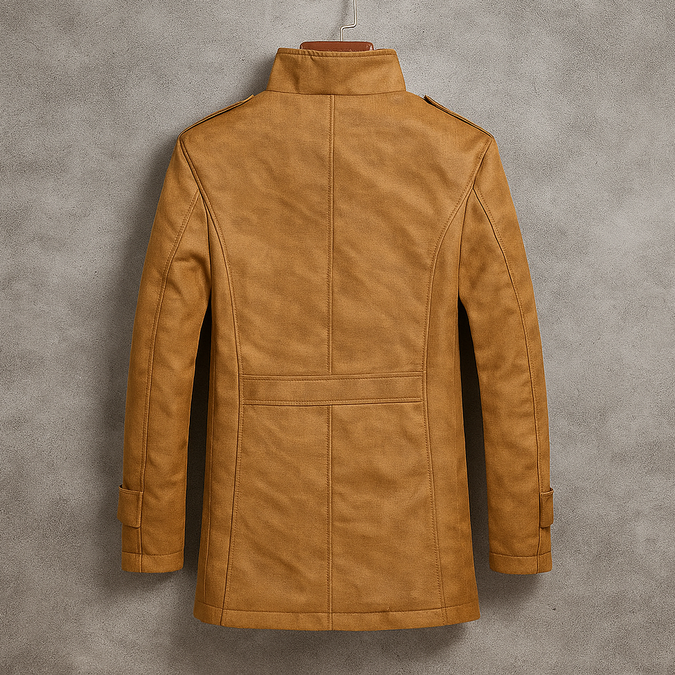 Men's Warm Sherpa-Lined Winter Jacket with Cozy Collar