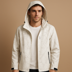 Stylish Waterproof Jacket with Nature-Inspired Leaf Print