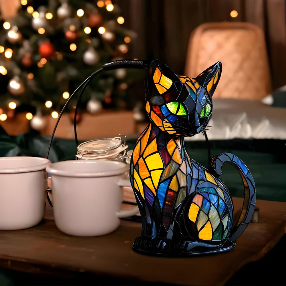 Cat Shape Table Lamp - Color-Changing Home Decor Light