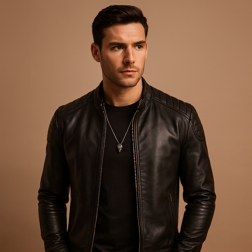 Luxurious Soft-Touch Biker Jacket