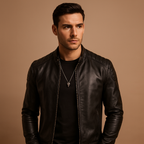 Luxurious Soft-Touch Biker Jacket