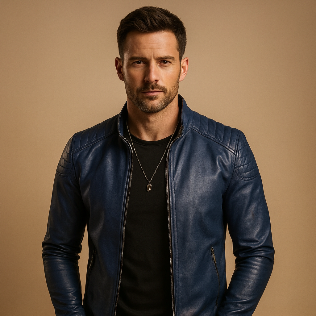 Luxurious Soft-Touch Biker Jacket