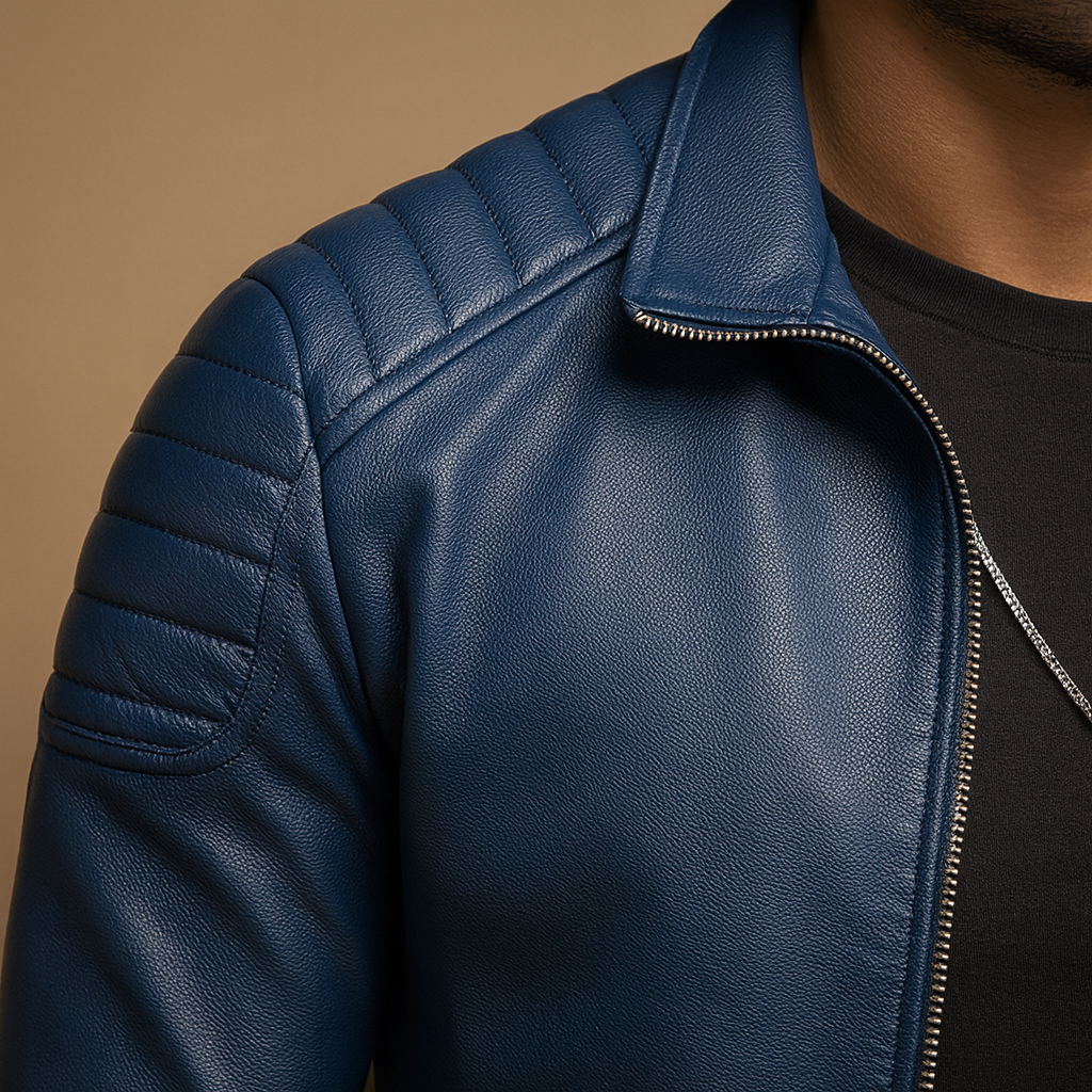 Luxurious Soft-Touch Biker Jacket
