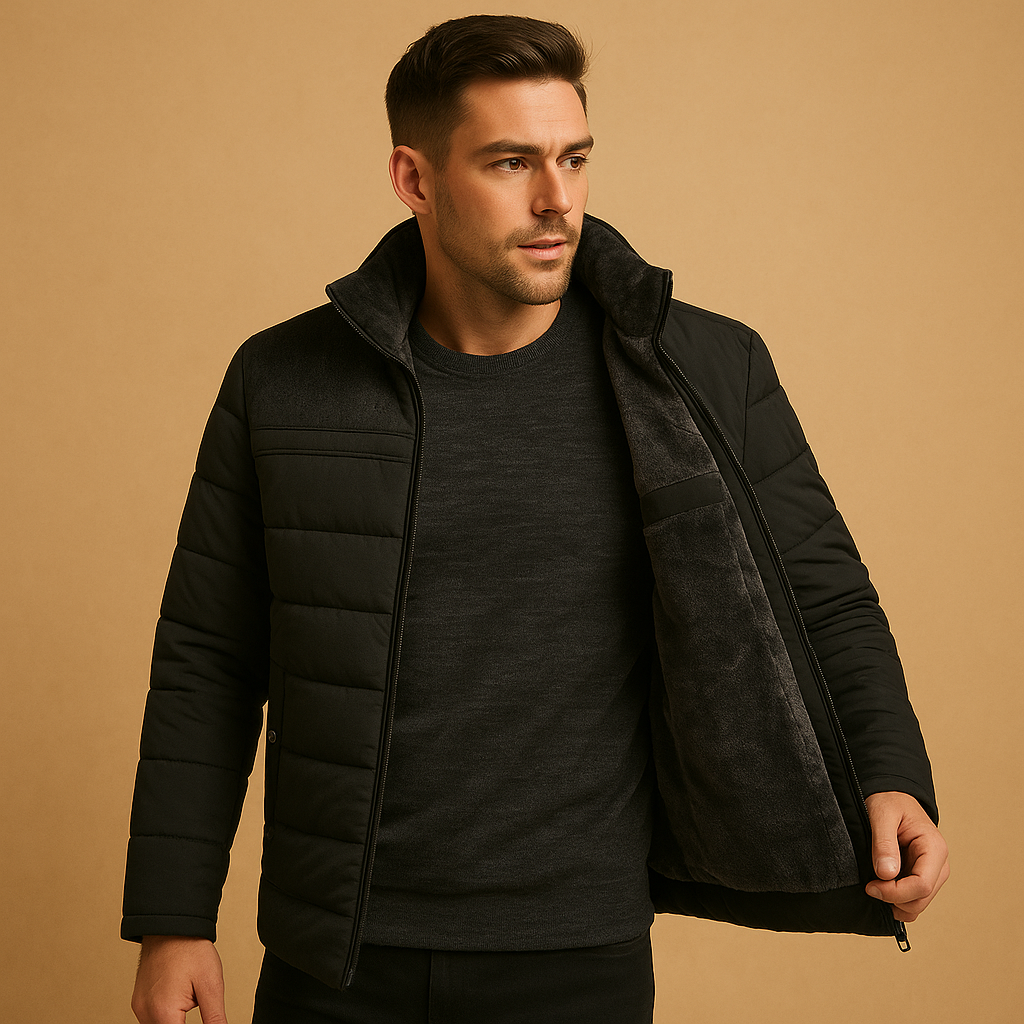Warm Fleece Jacket with Cozy Stand Collar
