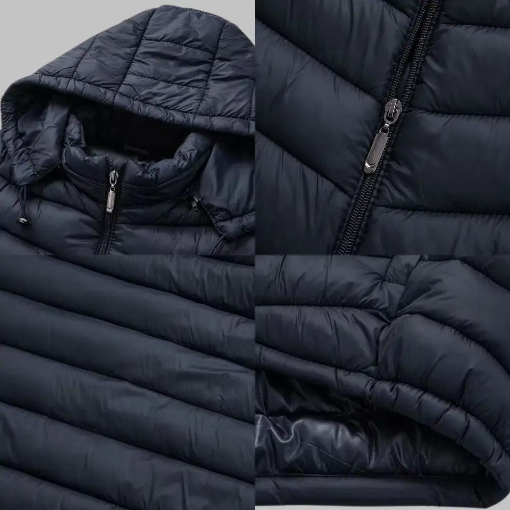 Milan | Men's Warm Padded Hooded Puffer Jacket