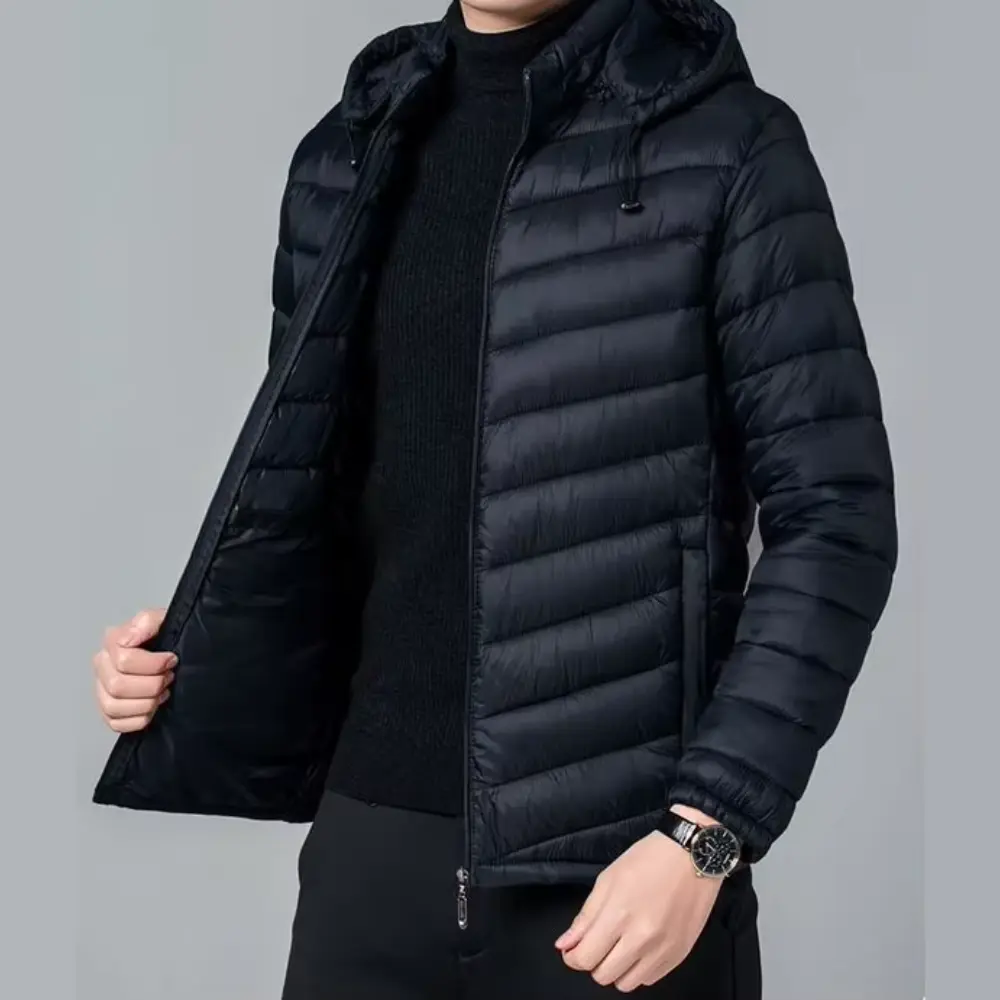 Milan | Men's Warm Padded Hooded Puffer Jacket