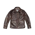 Men's Newsboy Leather Jacket Horsehide - S/34