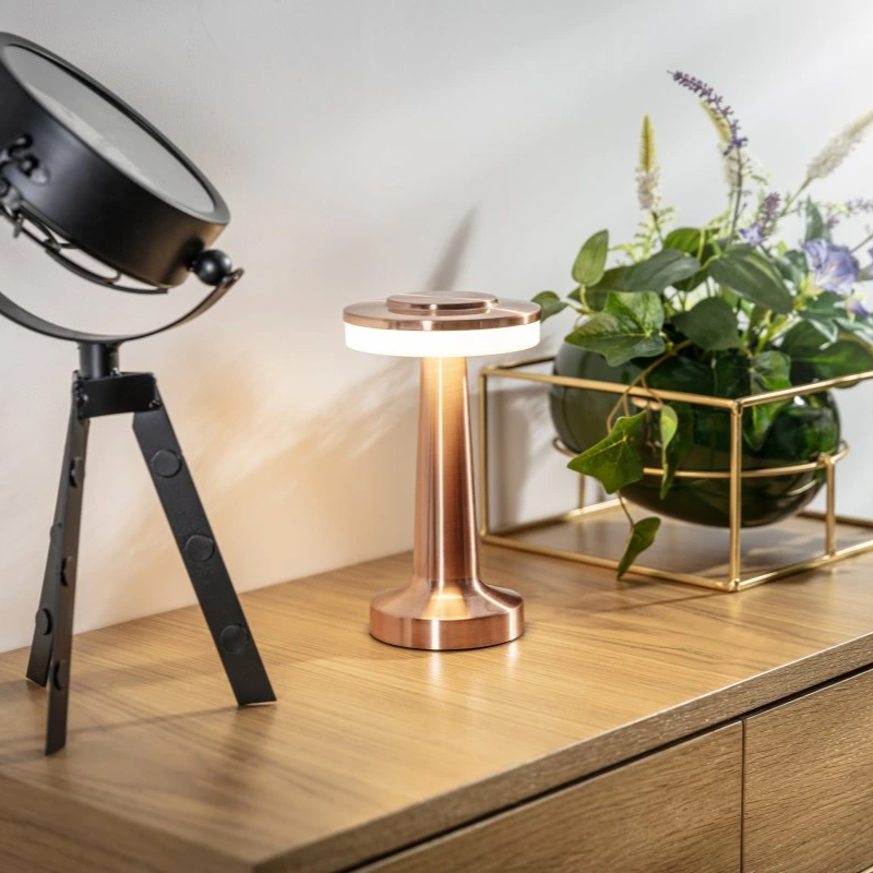 Portable Dimmable Table Lamp - Elegant Retro Design