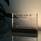 Periodic Table with Real Elements - Acrylic LED Display