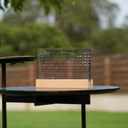Periodic Table with Real Elements - Acrylic LED Display